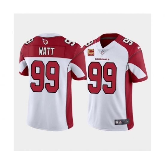 Men's Arizona Cardinals 2022 #99 J.J. Watt White With 4-star C Patch Vapor Untouchable Limited Stitched NFL Jersey - Ujersey