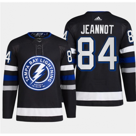 Men's Tampa Bay Lightning #84 Tanner Jeannot Black 2024 Stadium Series Stitched Jersey - Ujersey