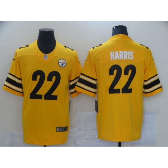 Men's Pittsburgh Steelers #22 Najee Harris Nike Yellow 2021 Draft First Round Pick Limited Jersey - Ujersey