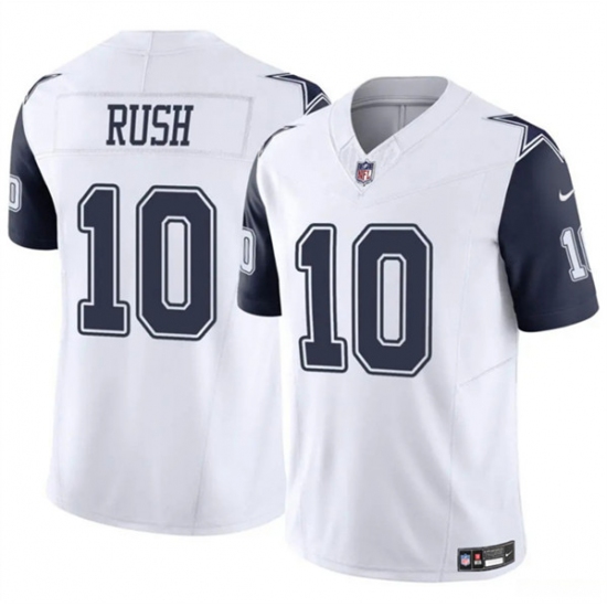 Men's Dallas Cowboys #10 Cooper Rush White 2023 F.U.S.E. Vapor Untouchable Limited Football Stitched Jersey - Ujersey