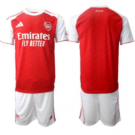 Men's Arsenal F.C Blank 2026 Red Home Soccer Jersey Suit