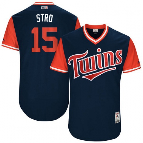 Men's Majestic Minnesota Twins #15 Jason Castro 