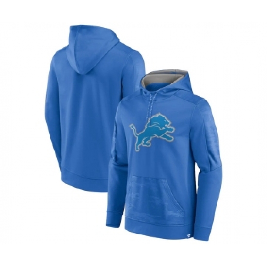 Men's Detroit Lions Blue On The Ball Pullover Hoodie - Ujersey NHL