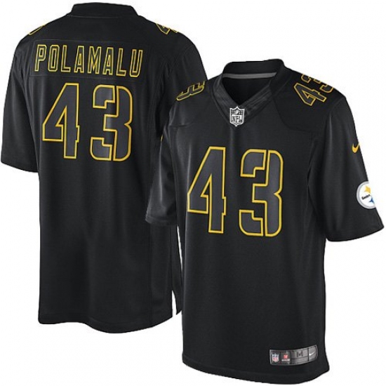 Youth Nike Pittsburgh Steelers #43 Troy Polamalu Limited Black Impact NFL Jersey - Ujersey