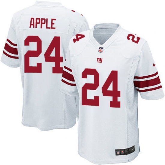 Men's Nike New York Giants #24 Eli Apple Game White NFL Jersey - Ujersey