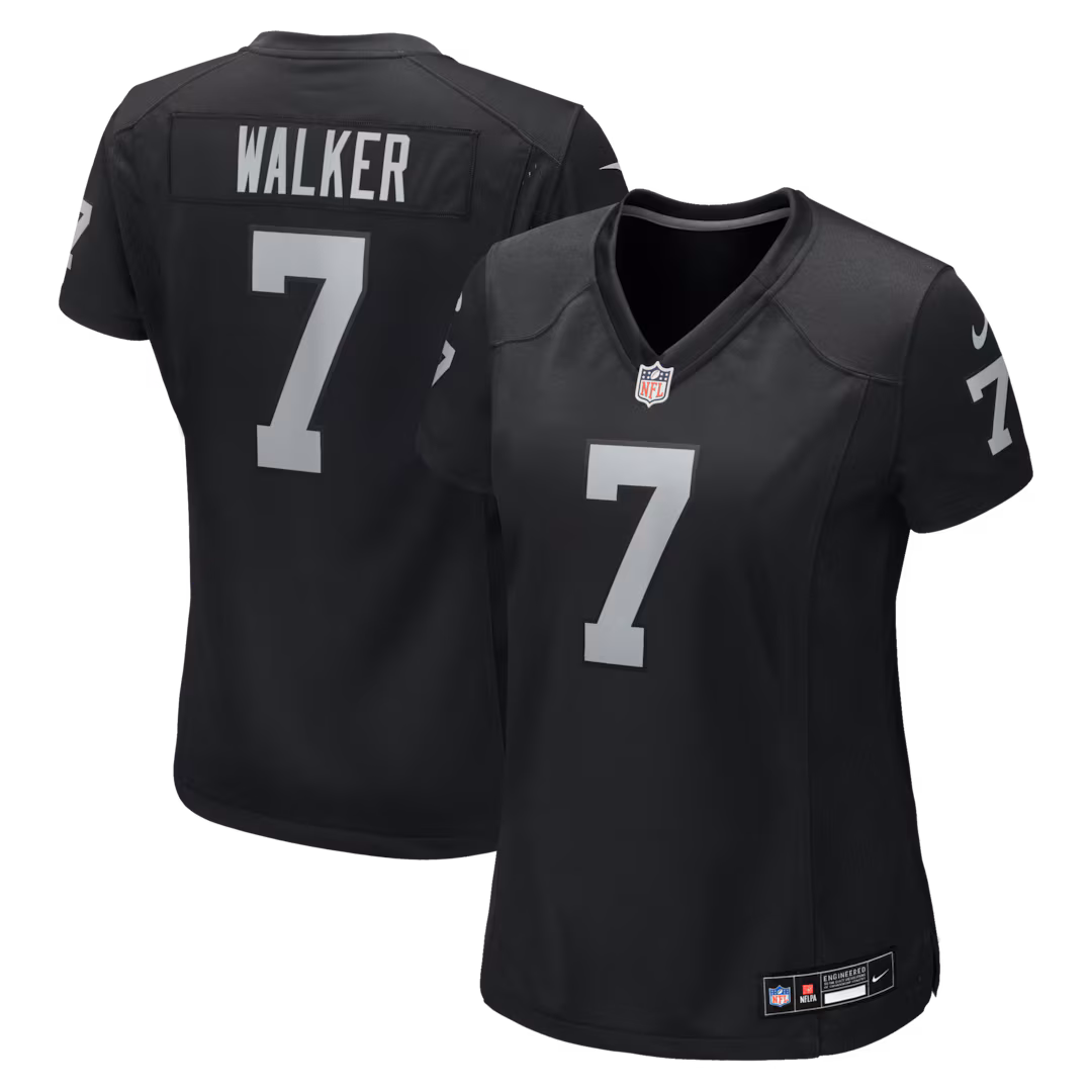 Women's Las Vegas Raiders Quay Walker Nike Black Team Game Jersey