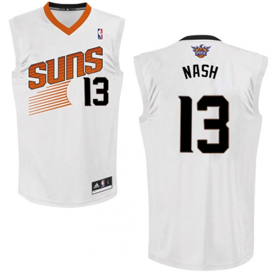 Men's Adidas Phoenix Suns #13 Steve Nash Authentic White Home NBA Jersey - Ujersey