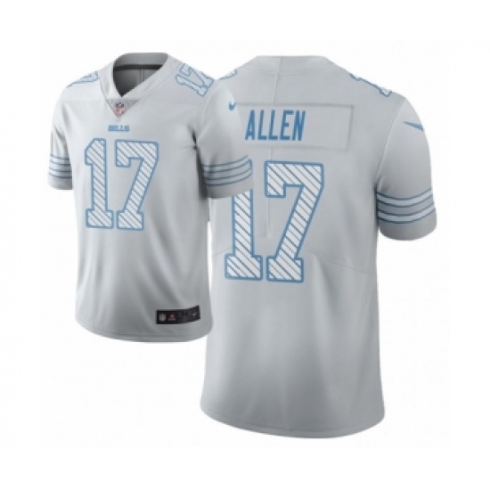 Men's Buffalo Bills #17 Josh Allen White Vapor Limited City Edition Jersey - Ujersey