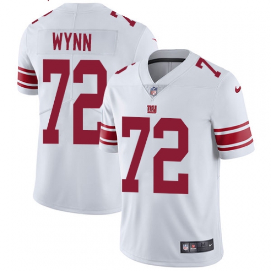 Men's Nike New York Giants #72 Kerry Wynn White Vapor Untouchable Limited Player NFL Jersey - Ujersey
