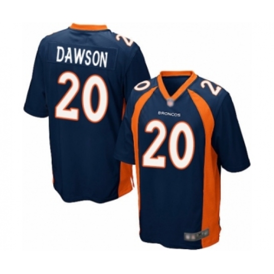 Men's Denver Broncos #20 Duke Dawson Game Navy Blue Alternate Football Jersey - Ujersey