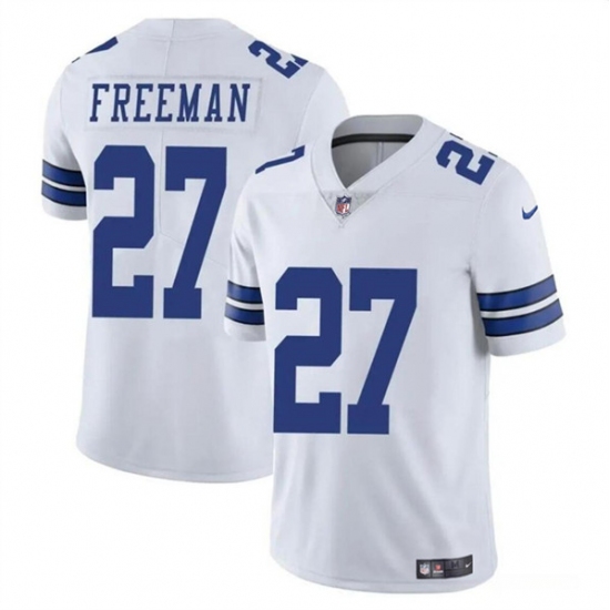 Youth Dallas Cowboys #27 Royce Freeman White Vapor Untouchable Limited Stitched Football Jersey - Ujersey