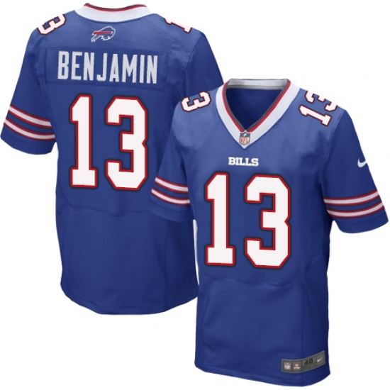 Men's Nike Buffalo Bills #13 Kelvin Benjamin Elite Royal Blue Team Color NFL Jersey - Ujersey