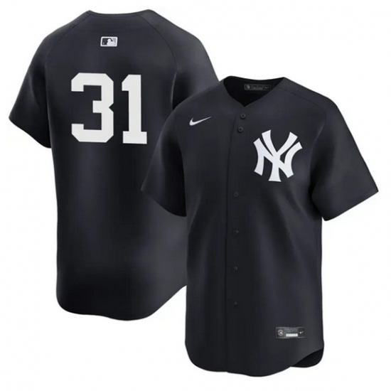 Men's New York Yankees #31 Cam Schlittler Navy 2026 Alternate Limited Stitched Baseball Jersey - Ujersey