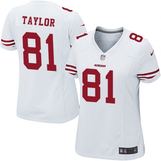 Women's Nike San Francisco 49ers #81 Trent Taylor Game White NFL Jersey - Ujersey