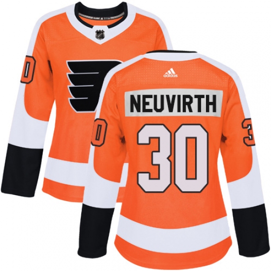 Women's Adidas Philadelphia Flyers #30 Michal Neuvirth Authentic Orange Home NHL Jersey - Ujersey