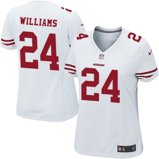 Women's Nike San Francisco 49ers #24 K'Waun Williams Game White NFL Jersey - Ujersey