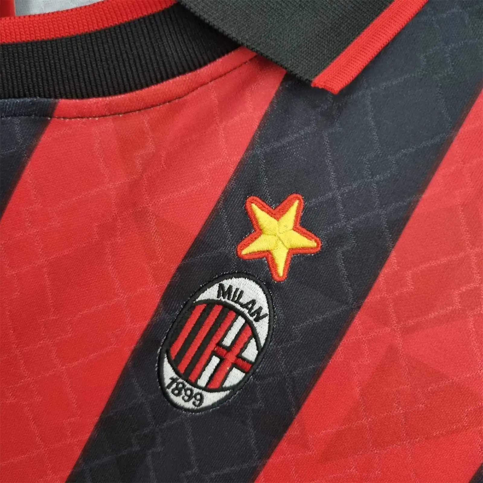 AC Milan Retro Soccer Jersey Home Custom Shirt 1995/96 - U-jersey