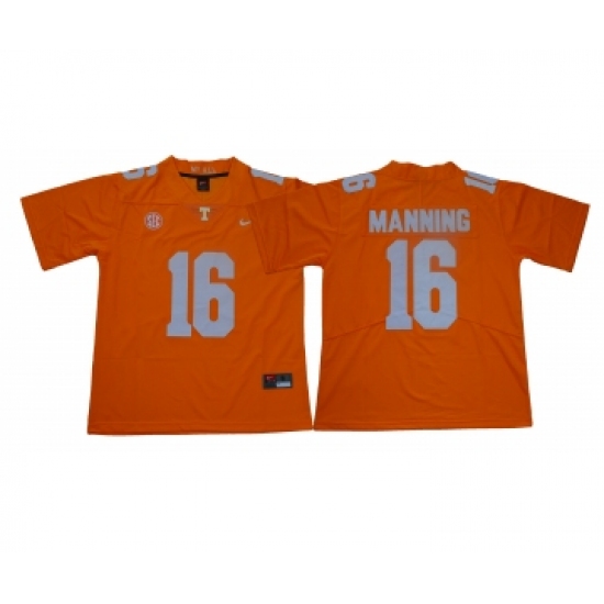 Tennessee Volunteers 16 Peyton Manning Orange Nike College Football Jersey - Ujersey