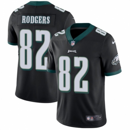 Youth Nike Philadelphia Eagles #82 Richard Rodgers Black Alternate Vapor Untouchable Limited Player NFL Jersey - Ujersey