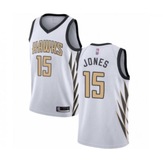 Youth Atlanta Hawks #15 Damian Jones Swingman White Basketball Jersey - City Edition - Ujersey