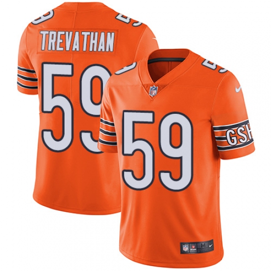 Youth Nike Chicago Bears #59 Danny Trevathan Limited Orange Rush Vapor Untouchable NFL Jersey - Ujersey