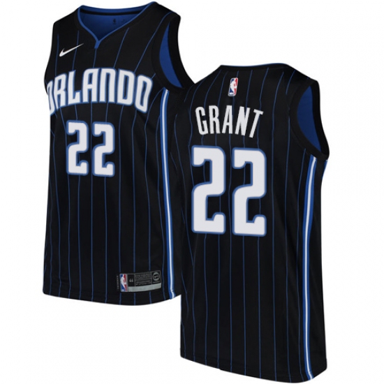 Men's Nike Orlando Magic #22 Jerian Grant Swingman Black NBA Jersey Statement Edition - Ujersey