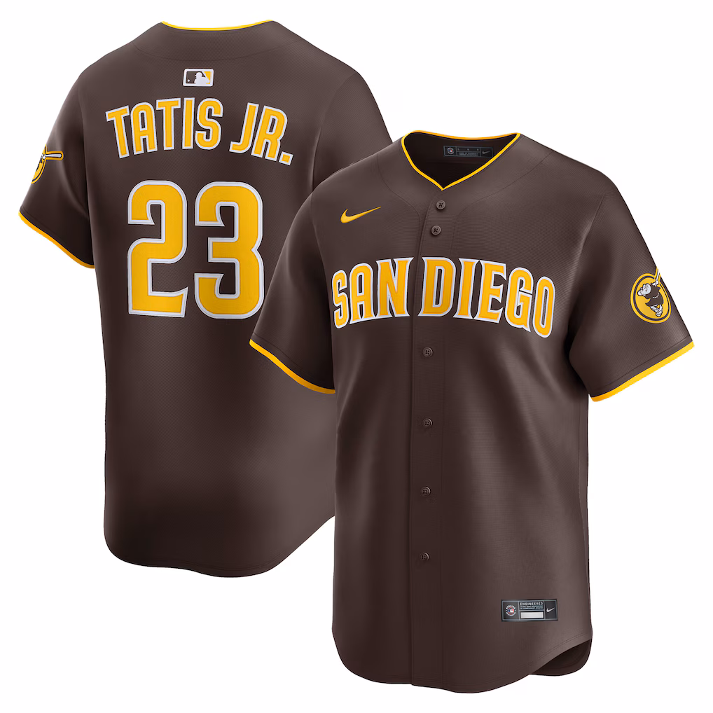 Men's San Diego Padres Fernando Tatis Jr. Nike Brown Road Limited Player Jersey