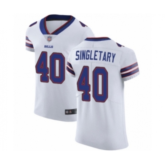 Men's Buffalo Bills #40 Devin Singletary White Vapor Untouchable Elite Player Football Jersey - Ujersey