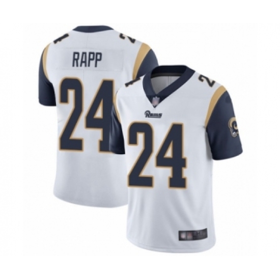 Men's Los Angeles Rams #24 Taylor Rapp White Vapor Untouchable Limited Player Football Jersey - Ujersey