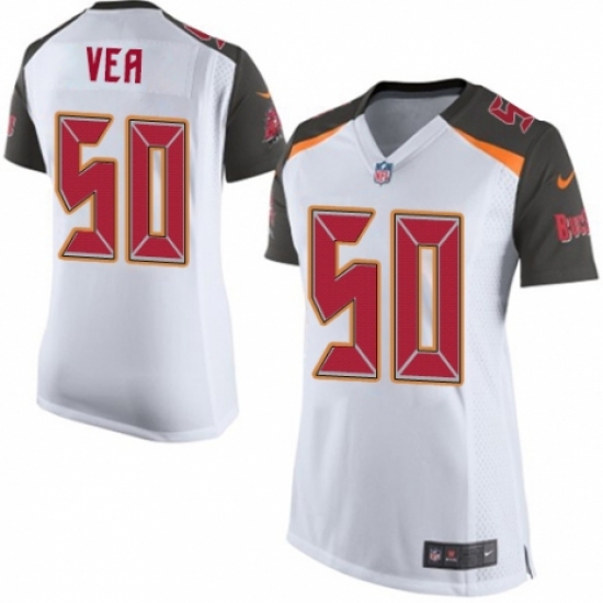 Women's Nike Tampa Bay Buccaneers #50 Vita Vea Game White NFL Jersey - Ujersey