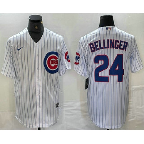 Men's Chicago Cubs #24 Cody Bellinger White Stitched Cool Base Nike Jersey - Ujersey