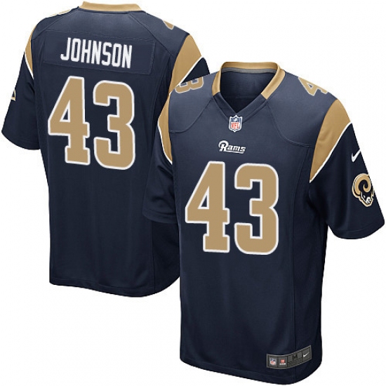 Men's Nike Los Angeles Rams #43 John Johnson Game Navy Blue Team Color NFL Jersey - Ujersey