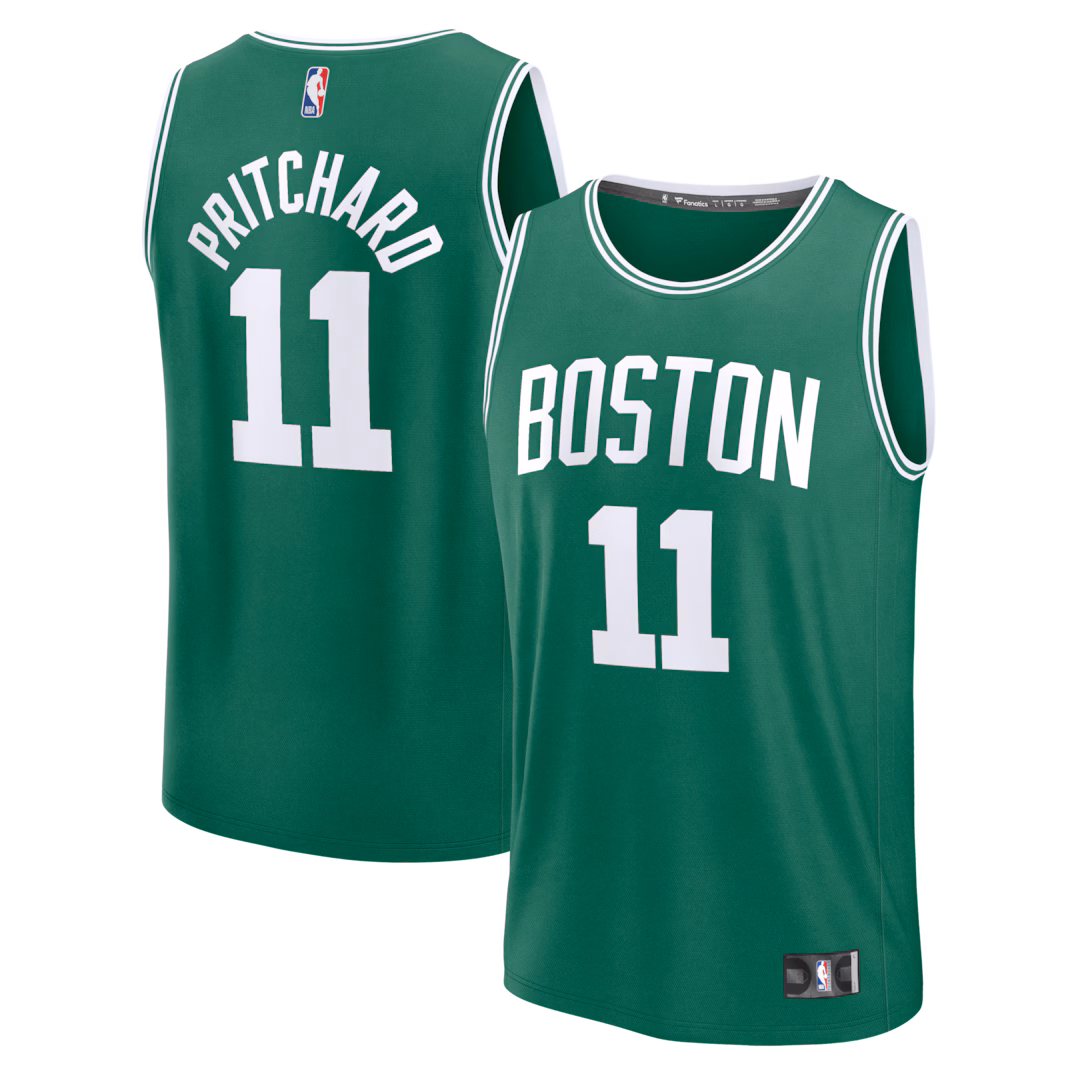 Men's Boston Celtics Payton Pritchard Fanatics Kelly Green Fast Break Replica Jersey - Icon Edition - SUjersey01