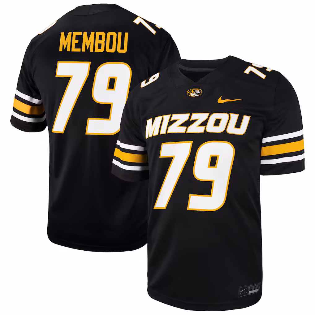 Men's Nike Armand Membou Black Missouri Tigers Alumni Game Jersey - SUjersey01