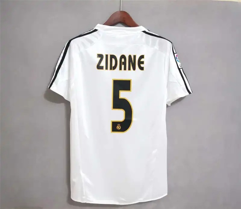 Real Madrid Retro Jersey Home Custom Soccer Shirt 2004-05 - ujerseystore