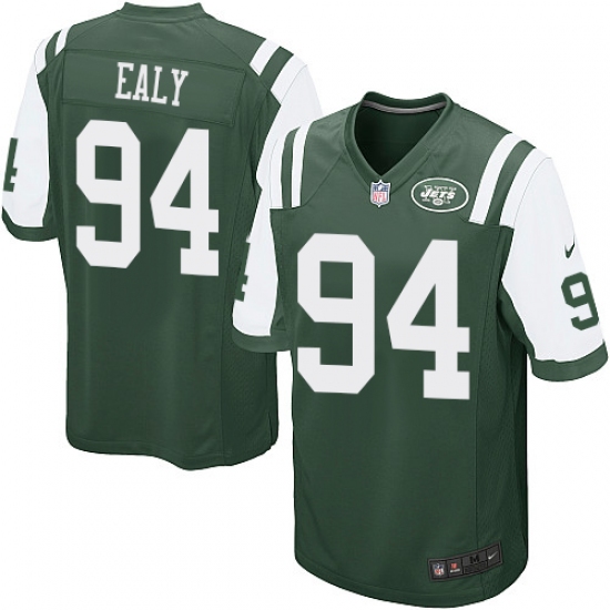 Men's Nike New York Jets #94 Kony Ealy Game Green Team Color NFL Jersey - Ujersey