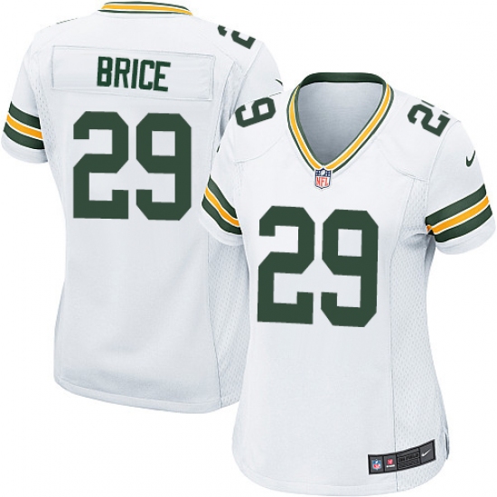 Women's Nike Green Bay Packers #29 Kentrell Brice Game White NFL Jersey - Ujersey