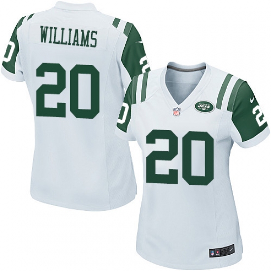 Women's Nike New York Jets #20 Marcus Williams Game White NFL Jersey - Ujersey