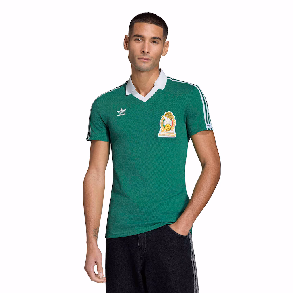 Men's Mexico National Team adidas Green 1986 Bringback Home Jersey - ujerseystore