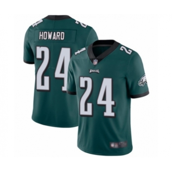 Youth Philadelphia Eagles #24 Jordan Howard Midnight Green Team Color Vapor Untouchable Limited Player Football Jersey - Ujersey