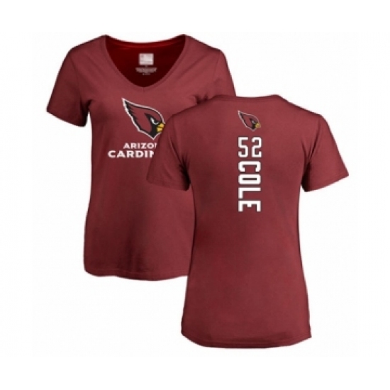 Football Women's Arizona Cardinals #52 Mason Cole Maroon Backer T-Shirt - Ujersey
