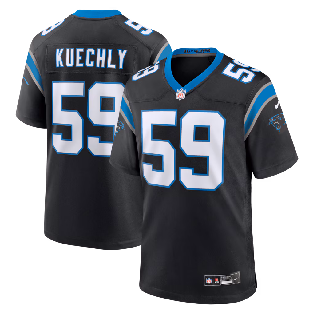Men's Carolina Panthers Luke Kuechly Nike Black Team Game Jersey - Ujersey NHL