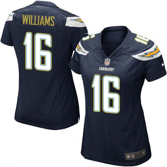 Women's Nike Los Angeles Chargers #16 Tyrell Williams Game Navy Blue Team Color NFL Jersey - Ujersey