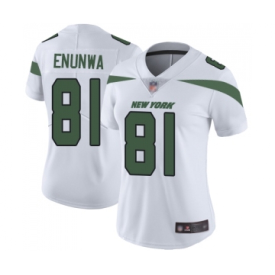 Women's New York Jets #81 Quincy Enunwa White Vapor Untouchable Limited Player Football Jersey - Ujersey