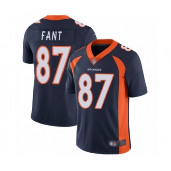Men's Denver Broncos #87 Noah Fant Navy Blue Alternate Vapor Untouchable Limited Player Football Jersey - Ujersey