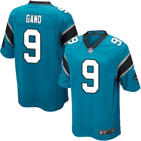 Men's Nike Carolina Panthers #9 Graham Gano Game Blue Alternate NFL Jersey - Ujersey