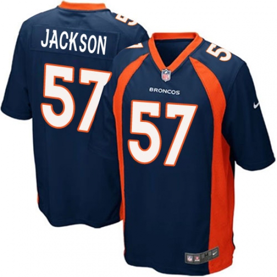 Men's Nike Denver Broncos #57 Tom Jackson Game Navy Blue Alternate NFL Jersey - Ujersey