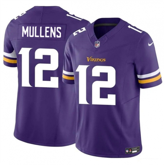 Men's Minnesota Vikings #12 Nick Mullens Purple 2023 F.U.S.E. Vapor Untouchable Limited Football Stitched Jersey - Ujersey