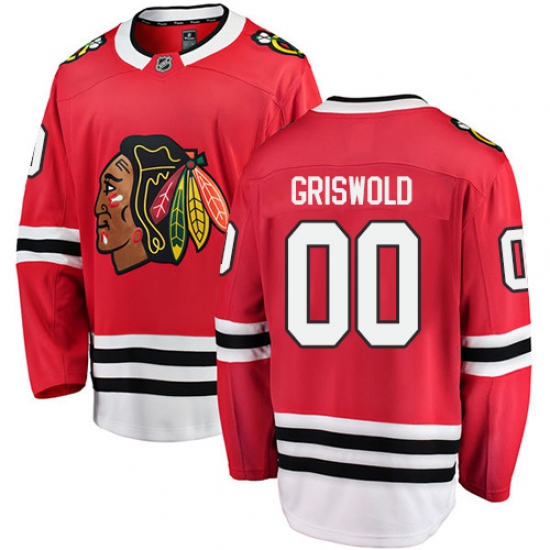 Youth Chicago Blackhawks #00 Clark Griswold Fanatics Branded Red Home Breakaway NHL Jersey - Ujersey