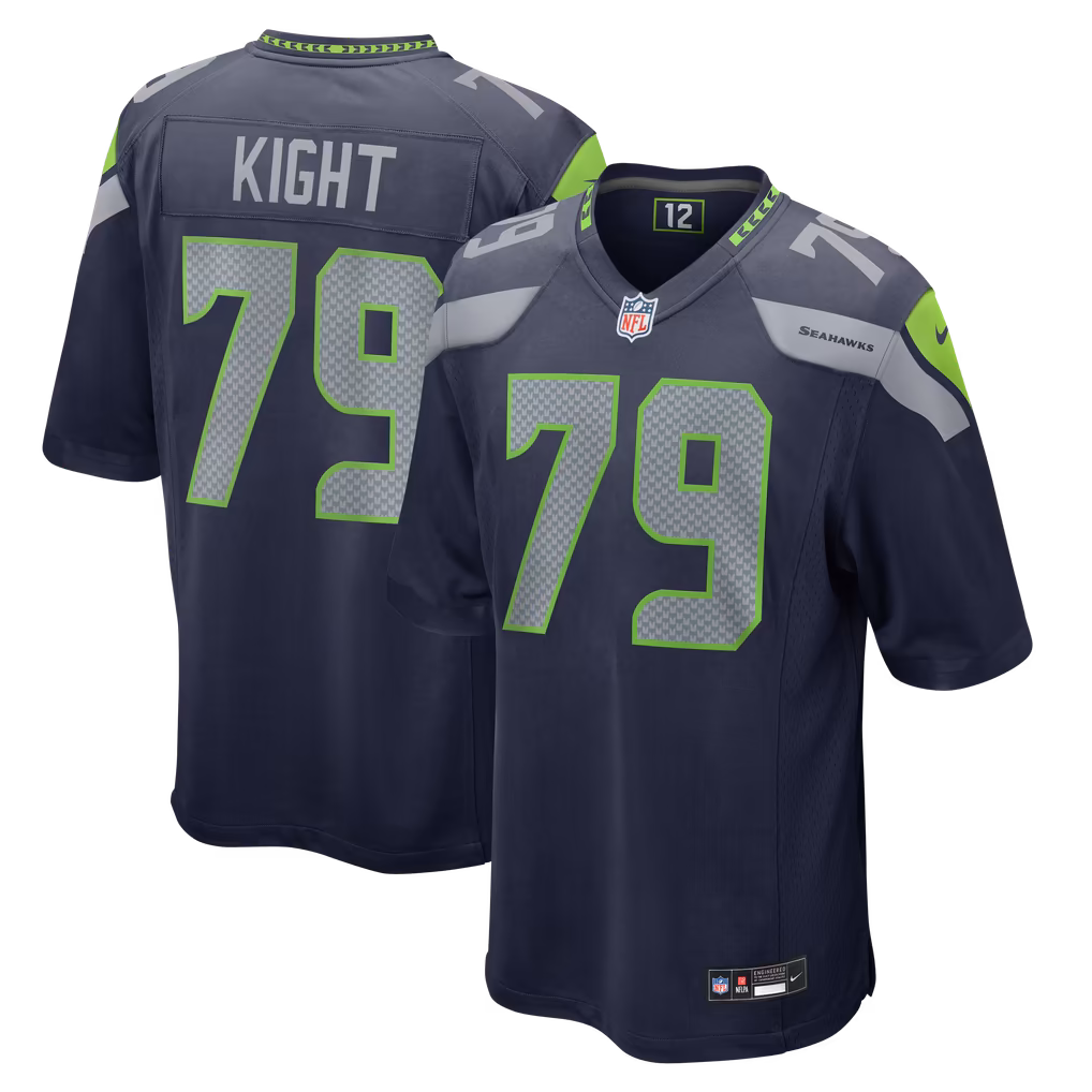 Men's Seattle Seahawks Amari Kight Nike College Navy Team Game Jersey - Ujersey